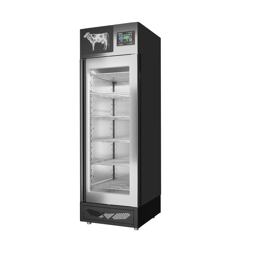 Stagionello® Meat Curing Device 100 kg, stainless steel, solid door, right side view