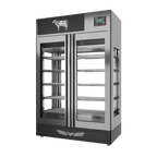 Stagionello® Meat Curing Device 200 kg, stainless steel, 4-sided glass, right side view