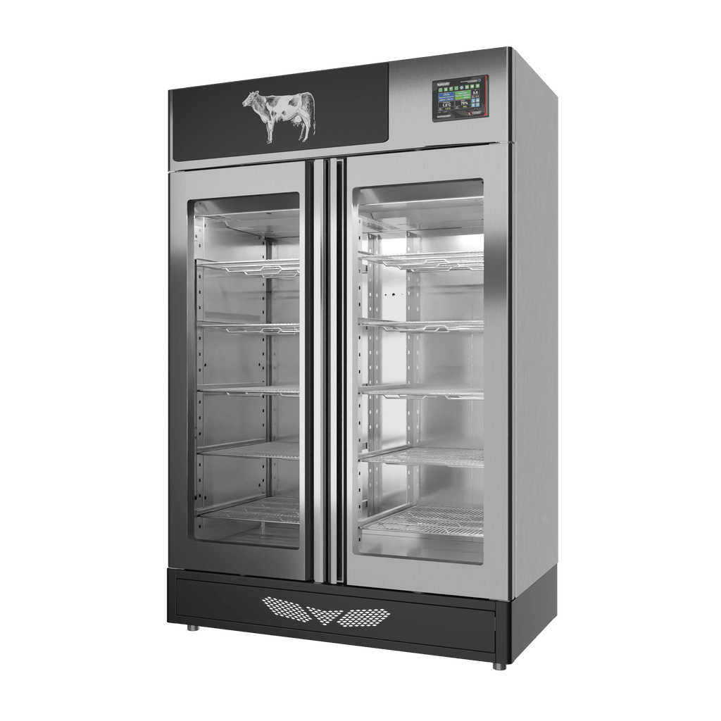 Stagionello® Meat Curing Device 200 kg, stainless steel, solid door, right side view