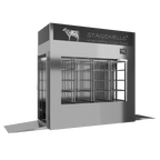 Stagionello® Meat Curing Device 600 kg Tunnel, stainless steel, solid door, left side view