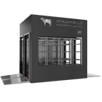 Stagionello® Meat Curing Device 1200 kg Tunnel, black finish, solid door, left side view