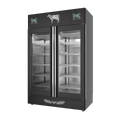 Stagionello® Meat Curing Device TWIN 100 + 100 kg, black finish, solid door, right side view