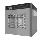 Stagionello® Meat Curing Device 1200 kg Walk-In, stainless steel, 2-sided glass, rear right view