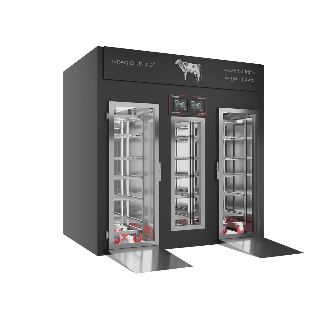 Stagionello® Meat Curing Device 200/600 kg Walk-In, solid door, right side view