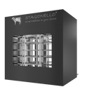 Stagionello® Meat Curing Device 800 kg Walk-In, black finish, 2-sided glass, rear right view