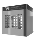 Stagionello® Meat Curing Device 800 kg Walk-In, stainless steel, 2-sided glass, rear right view