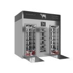 Stagionello® Meat Curing Device 800 kg Walk-In, stainless steel, solid door, left side view