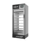 Stagionello® Fish Curing Device 150 kg, stainless steel, 2-sided glass, right side view