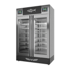 Stagionello® Fish Curing Device TWIN 100 + 100 kg, stainless steel, solid door, right side view