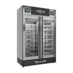 Stagionello® Fish Curing Device TWIN 100 + 100 kg, stainless steel, solid door, left side view
