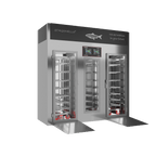 Stagionello® Fish Curing Device 100/300 kg Walk-In, stainless steel, solid door, left side view