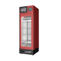 Stagionello® Salami Curing Device 100 kg, red finish, solid door, right side view