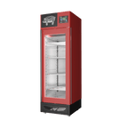 Stagionello® Salami Curing Device 100 kg, red finish, solid door, right side view