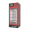 Stagionello® Salami Curing Device 150 kg, red finish, solid door, right side view