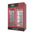Stagionello® Salami Curing Device 200 kg, red finish, solid door, right side view