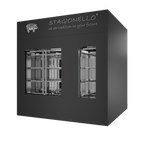 Stagionello® Salami Curing Device 300/900 kg Walk-In, colored finish, 2-sided glass, rear view