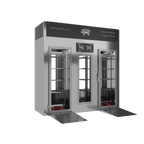 Stagionello® Salami Curing Device 100/300 kg Walk-In, stainless steel, 2-sided glass, left side view