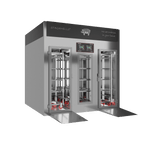 Stagionello® Salami Curing Device 300/900 kg Walk-In, 2-sided glass, left side view