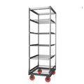 Stainless steel grid trolley for tunnel models, 331 lb capacity, Stagionello® accessory