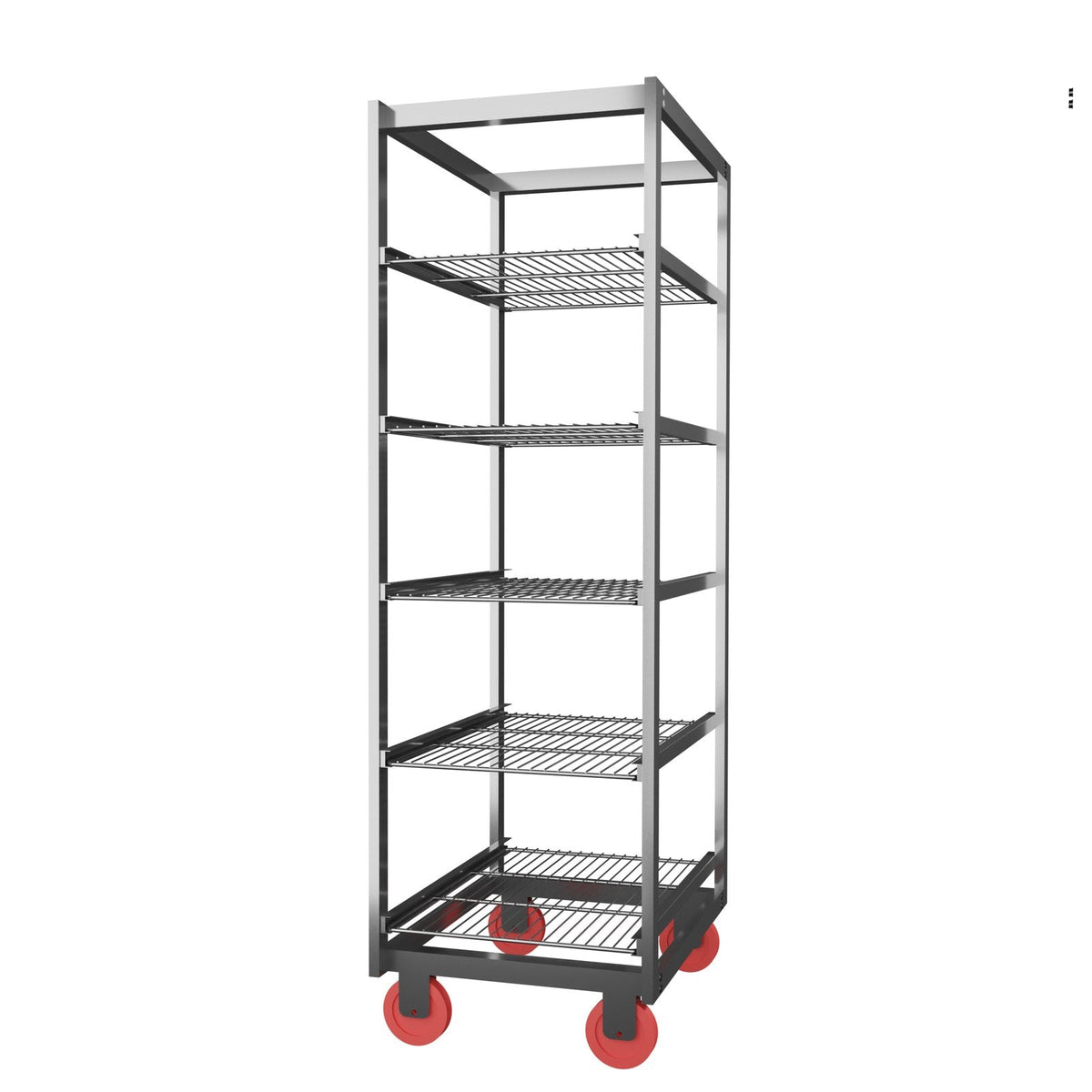 Stainless steel grid trolley for tunnel models, 331 lb capacity, Stagionello® accessory