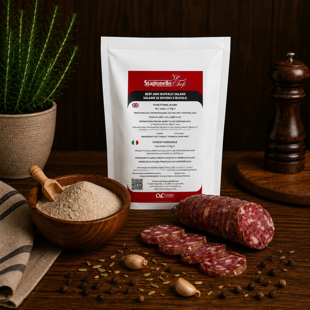 Beef & Buffalo Salami Curing Blend – Stagionello® Chef
