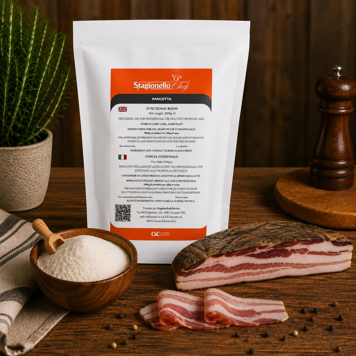 Sicursal Pancetta Curing Blend – Stagionello® Chef