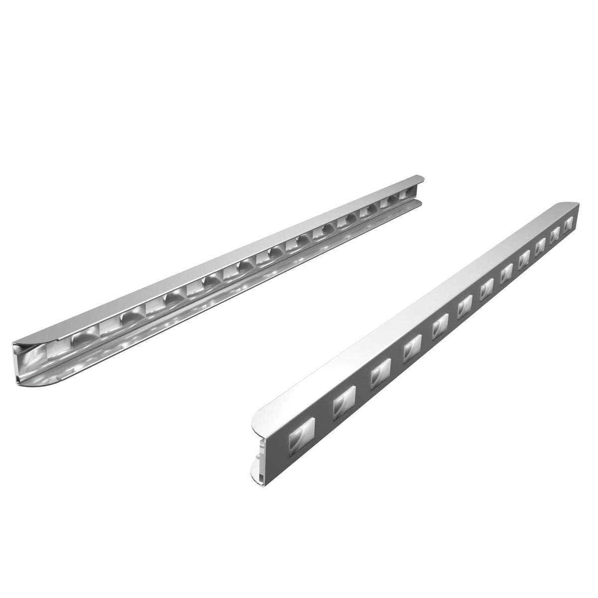Pair of AISI 304 stainless steel rod rails (15x580x15H mm), Stagionello® accessory