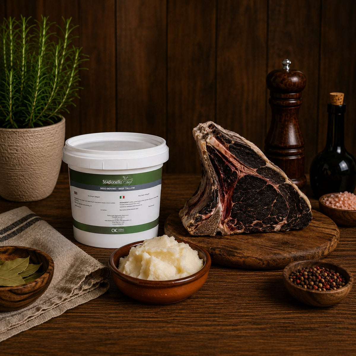 Natural Beef Tallow for finishing cured meats – Stagionello® Chef